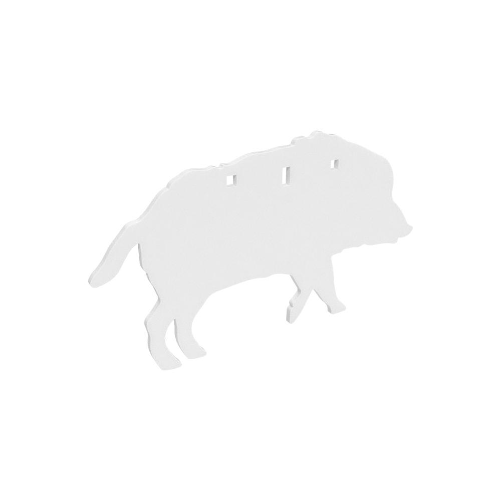 Birchwood Casey BC-47709 AR500 3/8" Boar Silhouette Target 21" White - View 2