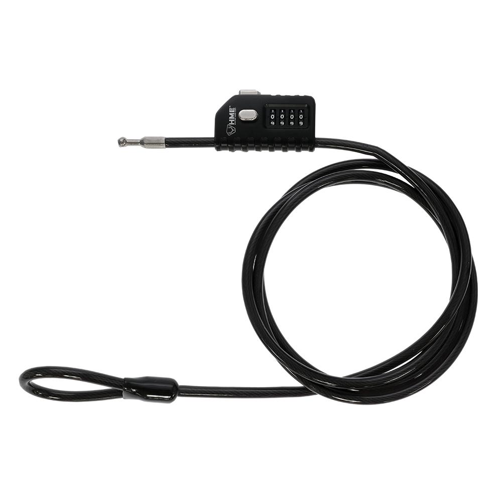 HME HME-TCCL Combination Cable Lock, Durable Security Lock - View 2