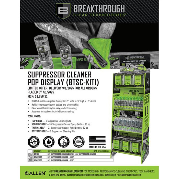 Breakthrough Clean BTSC-KIT1 Suppressor Cleaning Kit Display - View 3