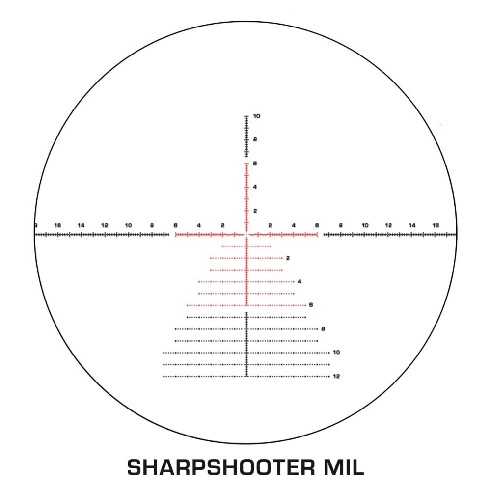 Swampfox TWK52556-3L Warhawk 5-25x56mm FFP Illuminated Rifle Scope Black - View 2