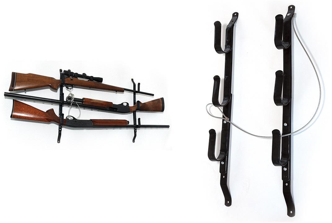 Allen 18520 Three Gun Rack Black Steel Holds 3 Firearms Adjustable - View 2