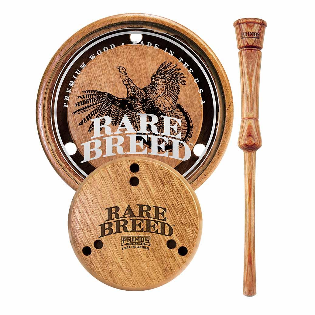 Primos Rare Breed Glass Turkey Pot Call Wood Grain - Wood Cup & Sound Board, One-Piece Striker, CNC Milled Pot - View 2
