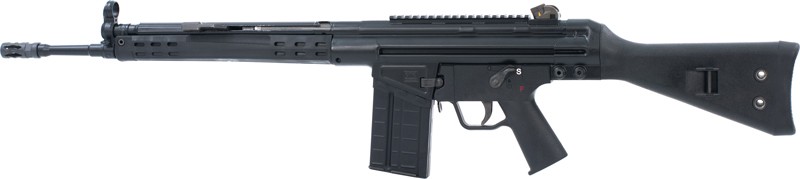 PTR-91 A3S 18" .308 Win Rifle Black Polymer Handguard Fixed Stock - View 2