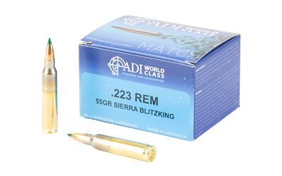 ADI ADI9332153003166 .223 Rem 55gr Sierra BlitzKing 20 Rounds Brass Cased - View 2