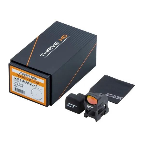 ZeroTech THDRS28H Thrive HD Reflex Red Dot Sight 3 MOA High Mount - View 2