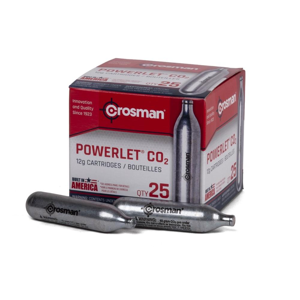Crosman 12g CO2 Powerlet Cartridge 25/pack 2311 - View 2