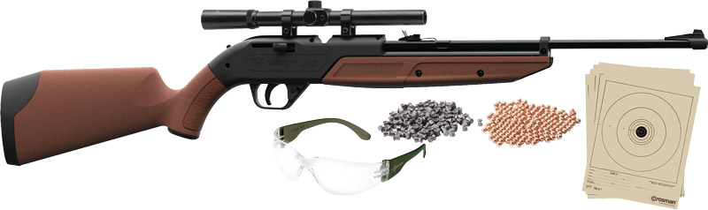Crosman 760BKT Pumpmaster Rifle Kit 177 Black Receiver Scope 4x15mm - View 2