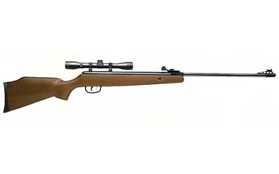 Crosman CO1K77X Optimus Air Rifle Spring Piston 177 1rd Shot Black Receiver Hardwood Scope 4x32mm - View 2