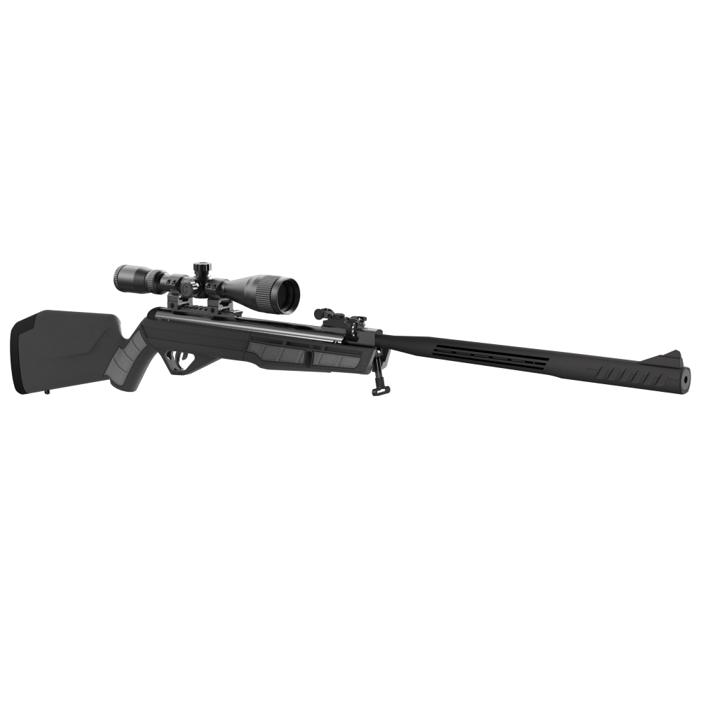 Crosman CMU7SXS Mag-Fire Ultra Nitrogen Piston 177 12rd Shot Black Fixed All Weather Stock Scope 3-9x40mm AO - View 2