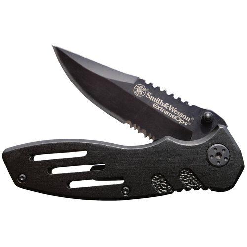 Smith & Wesson Extreme Ops Liner Lock Folding Knife 3 1/10 Blade Black - View 2