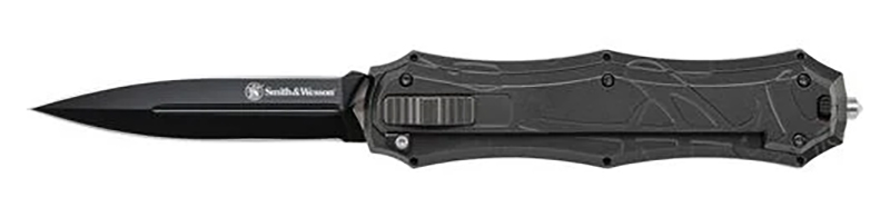 Smith & Wesson SWOTF9B OTF Assist Finger Actuator Knife - 3.6" Blade, 8.77" Overall Length, 0.375lb Weight, AUS-8 Blade Material - View 2