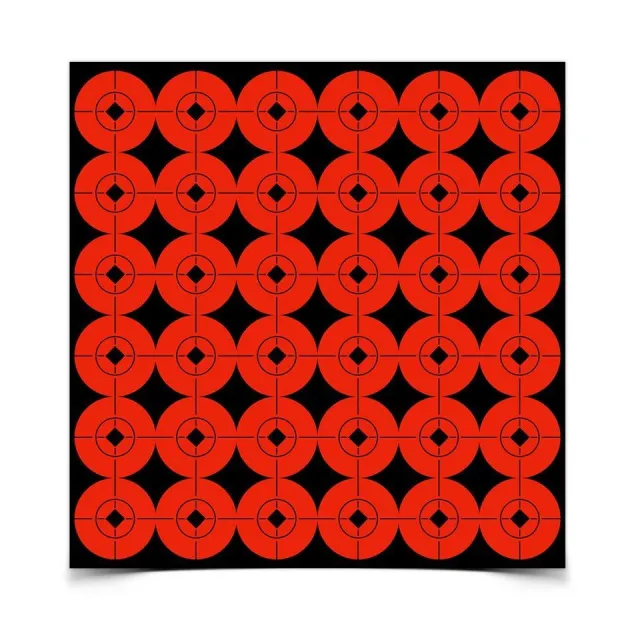 Birchwood Casey BC-33901 Target Spots 1 in Fluorescent Red 360 Pack - View 2