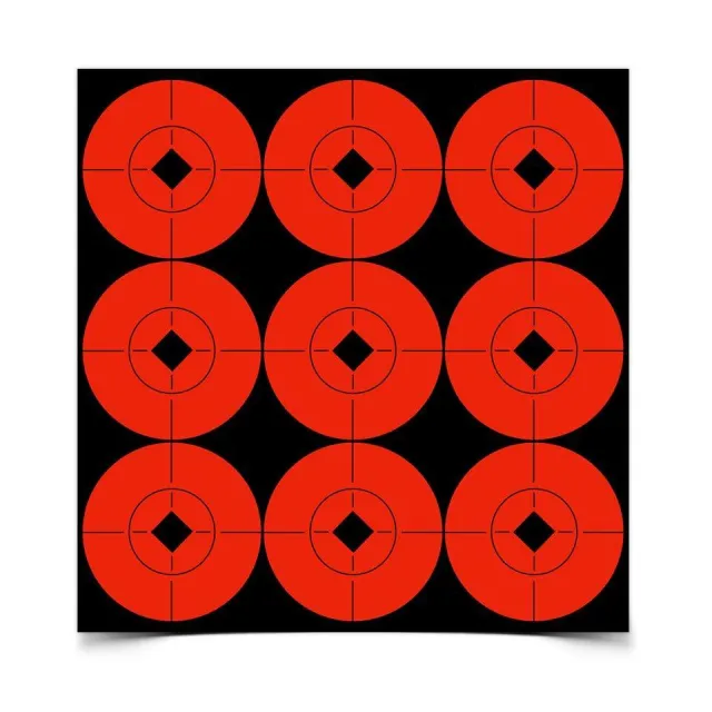 Birchwood Casey BC-33902 Target Spots 2 in Black Orange 90 Pack - View 2