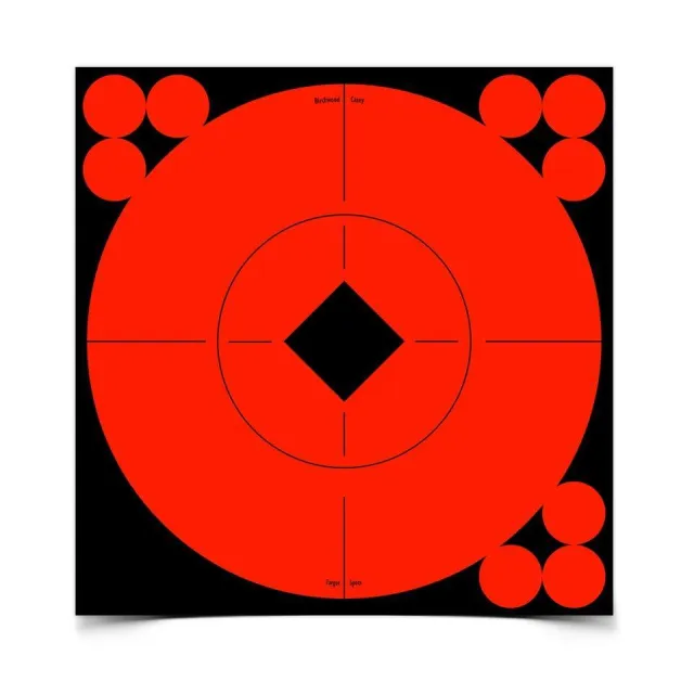 Birchwood Casey BC-33906 Target Spots 6 in Red Self-Adhesive 10 Pack - View 2