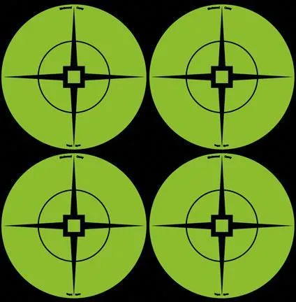 Birchwood Casey Self Adhesive 3" Target Spots Atomic Green 40 Pack - View 2