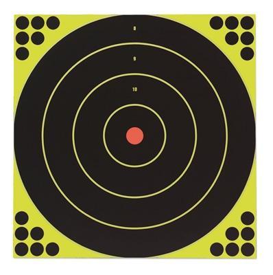 Birchwood Casey Shoot-N-C Self-Adhesive Paper Muzzleloader/Shotgun Black/Yellow 200+ yds 12" Bullseye 12 PK - View 2