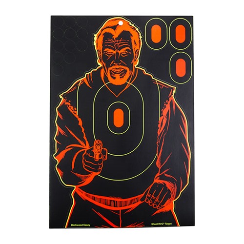 Birchwood CASEY Shoot-N-C 12x18in 5 Bad Guy Targets 75 Pasters (34645) - View 2