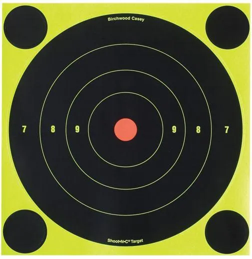 Birchwood Casey Shoot-N-C 8 In Reactive Target Chartreuse 6-Pack - View 2