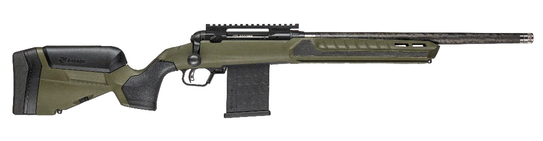 Savage 110 Ultralight Predator Rifle 5.56 Nato 18 in.Carbon Barrel Hunter Green 10 rd. - View 2
