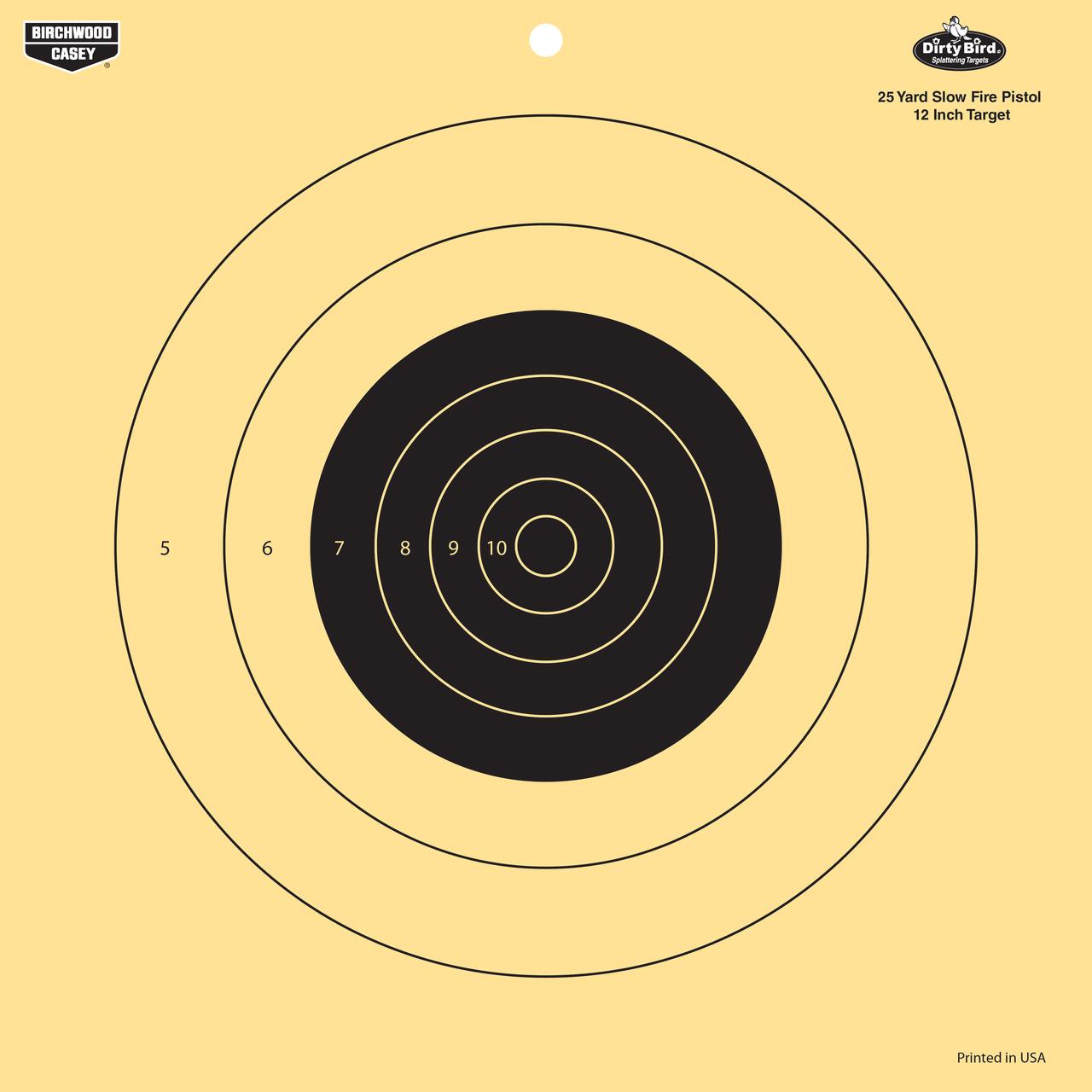 Birchwood Casey Dirty Bird 12 Inch Pistol Target 25 Yard 12 Count - View 2