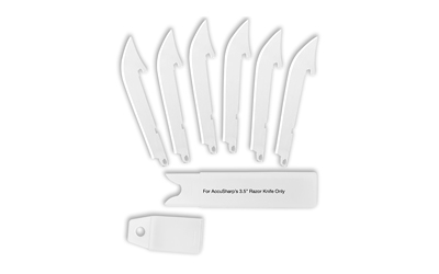 AccuSharp Razor Knife Replacement Blades Fixed Blade Knife (6)-5" - View 3