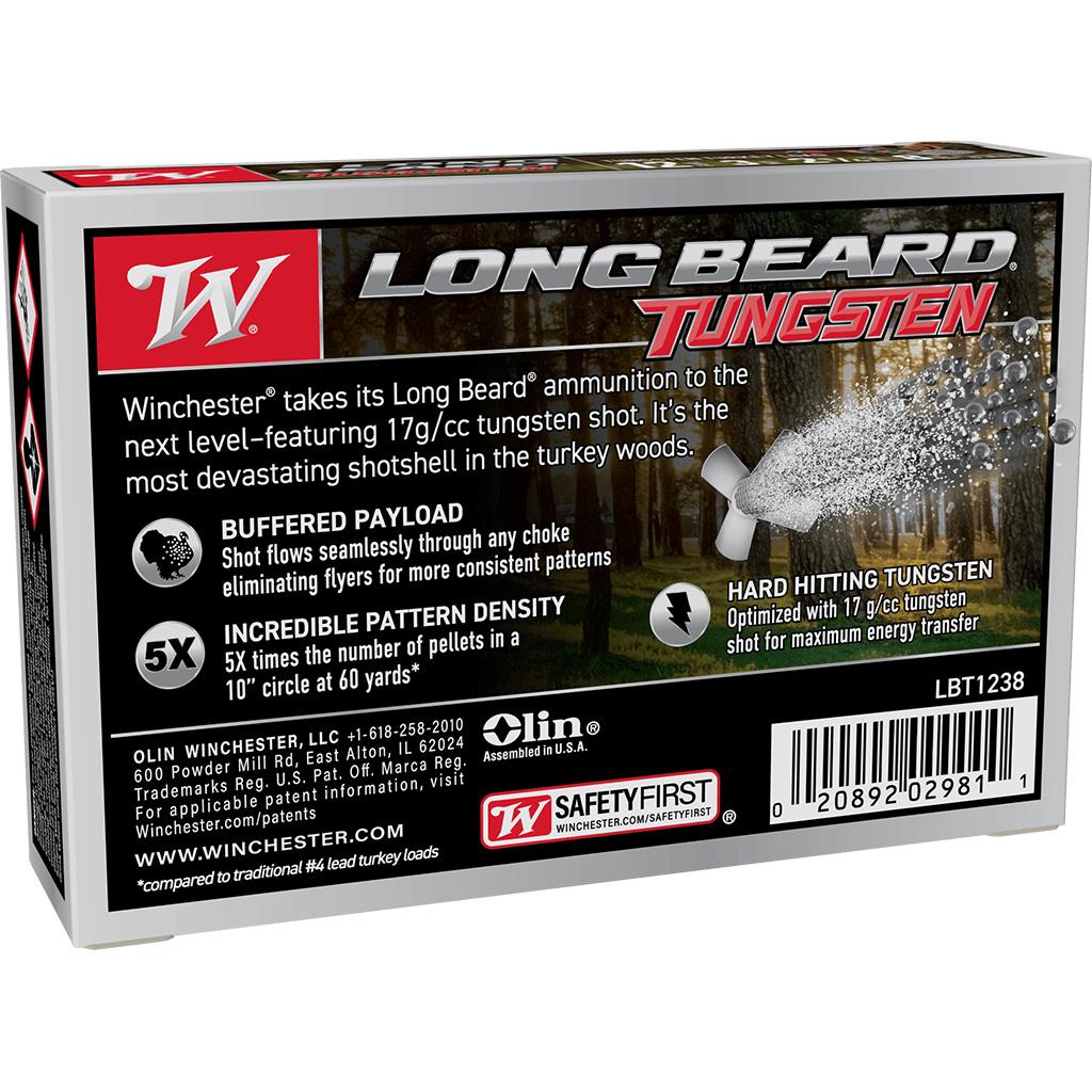 Winchester Ammo LBT1238 12 Gauge Long Beard 12Ga 3" 2-1/4 oz TS17 #8 5/Bx - View 2