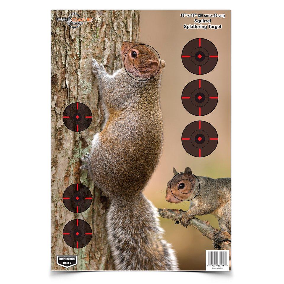 Birchwood Casey 35406 Squirrel Target 12 in x 18 in Pack of 8 Reactive - View 2