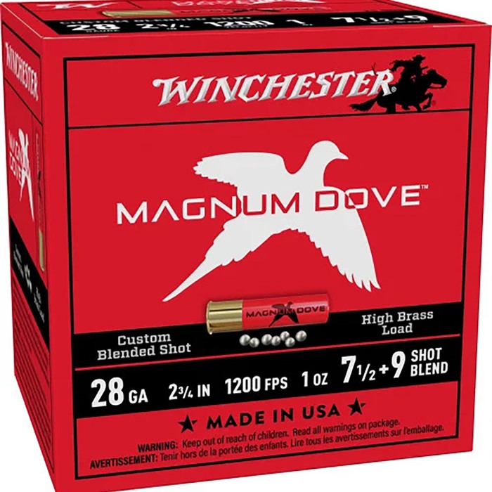 WIN MAG DOVE 28GA 2.75 #7.5-9 1OZ 25/10 - View 2