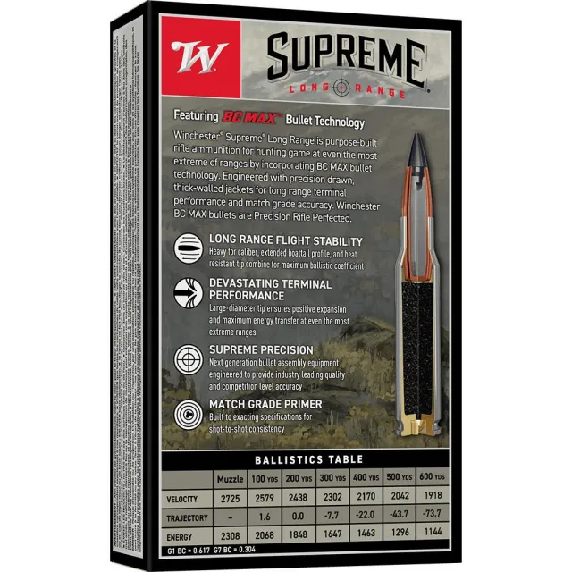 Winchester S65BC 6.5 Creedmoor 140 Grain BC Max 20 Rounds - View 2