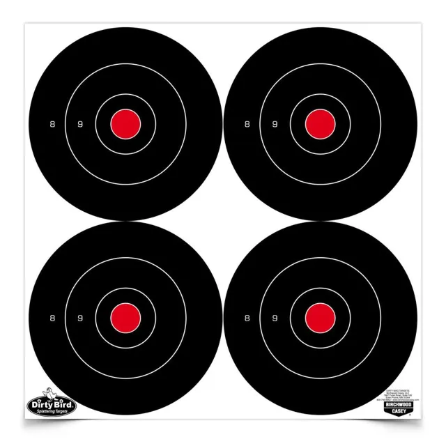 Birchwood Casey Dirty Bird 6" Bullseye Tagboard 100 Per Pkg 35570 - View 2