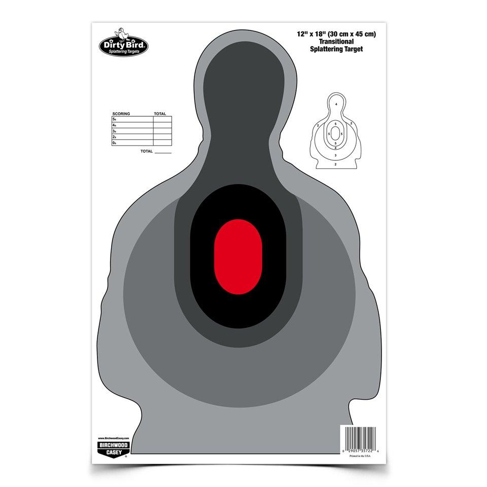 Birchwood Casey Dirty Bird 12"x18" Transitional Silhouette Target 8 Pack - View 2