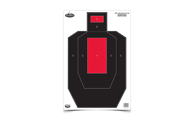 Birchwood Casey 35743 Dirty Bird IPSC Target 16.5 x 24 Red Black 3 Pack - View 2