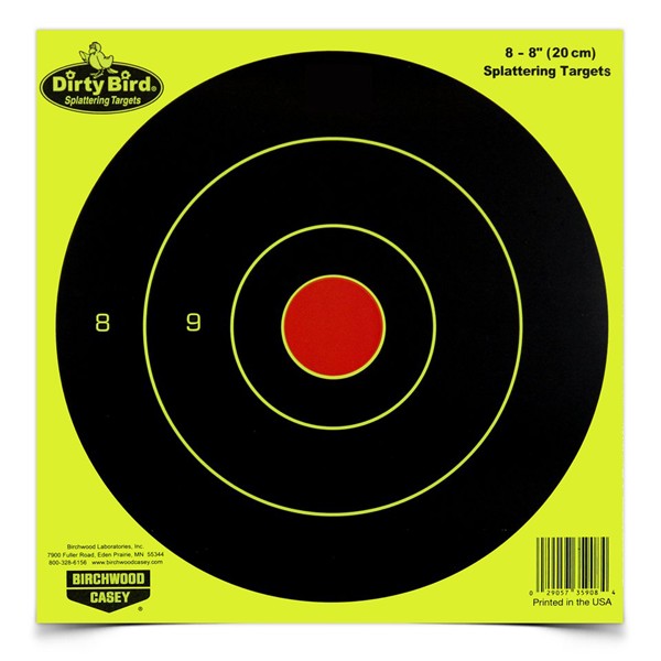 Birchwood Casey 35950 Dirty Bird 8 Inch Reactive Paper Target Pack of 50 - View 2