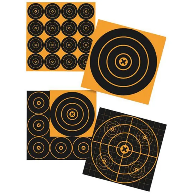 Birchwood Casey 36612 Target 6 Inch Bullseye Self-Adhesive 12 Pack Black/Or - View 2