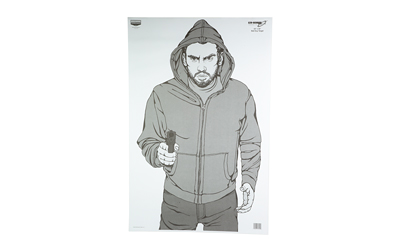 Birchwood Casey 37016 EZE-Scorer Bad Guy Silhouette Paper Target 23" x 35" 100 Per Pkg - View 2