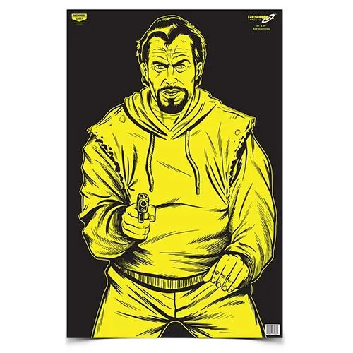 Birchwood Casey EZE-Scorer 37035 Silhouette Target 23 in Black Yellow 5 Pac - View 2