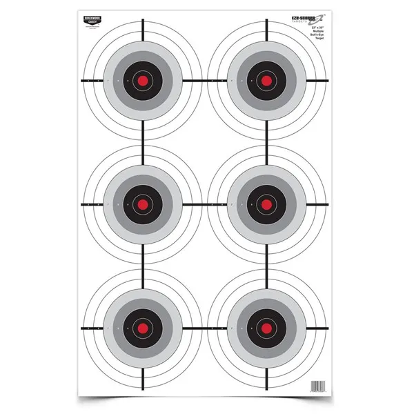Birchwood Casey EZE-Scorer 23x35 Multiple Bullseye Target 100 Pack - View 2