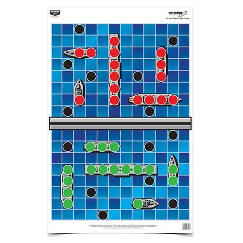 Birchwood Casey EZE-Scorer 23"x35" Battle at Sea Target Blue 5-Pack - View 2