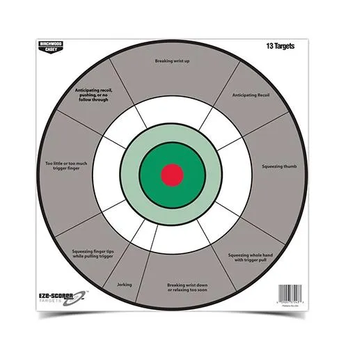 Birchwood Casey EZE-Scorer 12" Handgun Trainer Target 13/pack 37245 - View 2