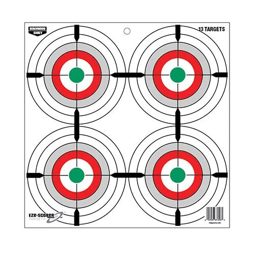 Birchwood Casey EZE-Scorer 12" Multi-Color Bullseye Paper Target 13 Pack - View 2