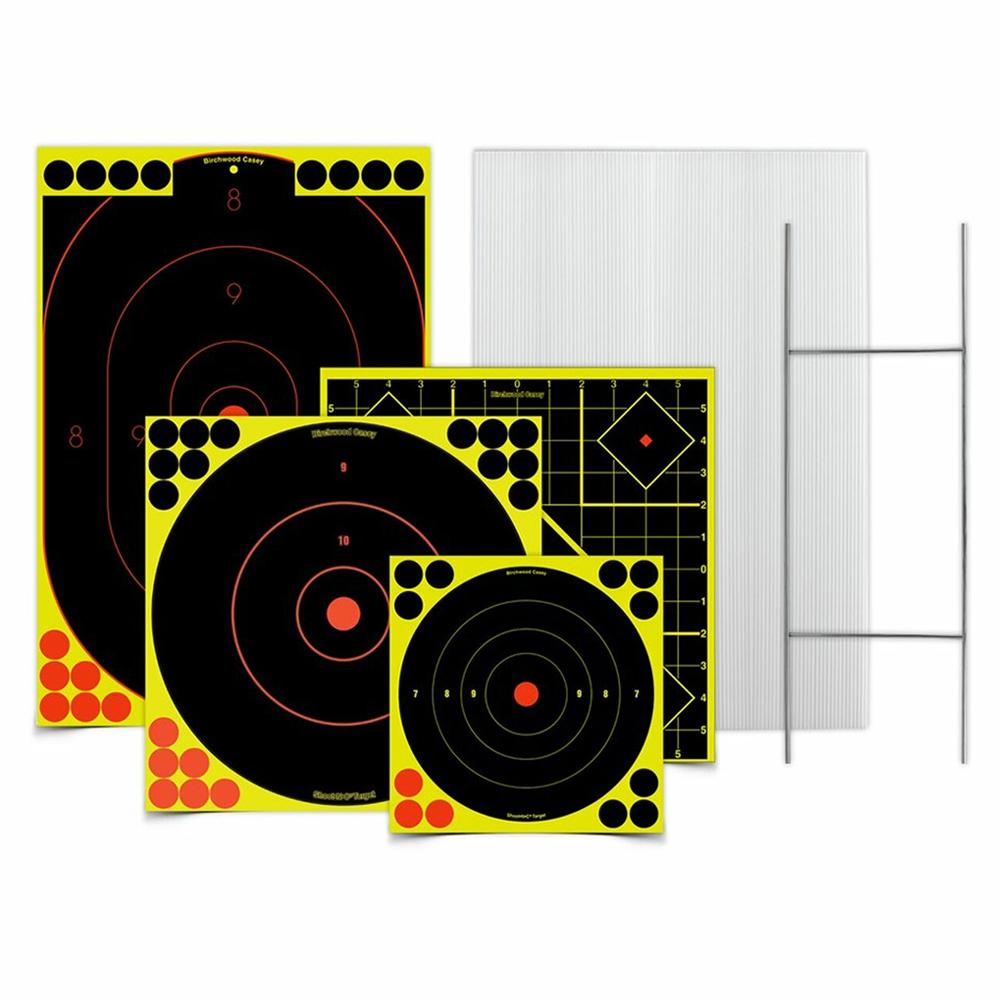 Birchwood Casey 38102 Stand Target Kit 12x18 Black Yellow 4 Targets - View 2