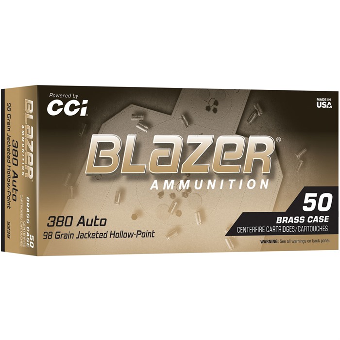 CCI 380 AUTO 98GR BLAZER BRASS JHP 50 5238 - View 2