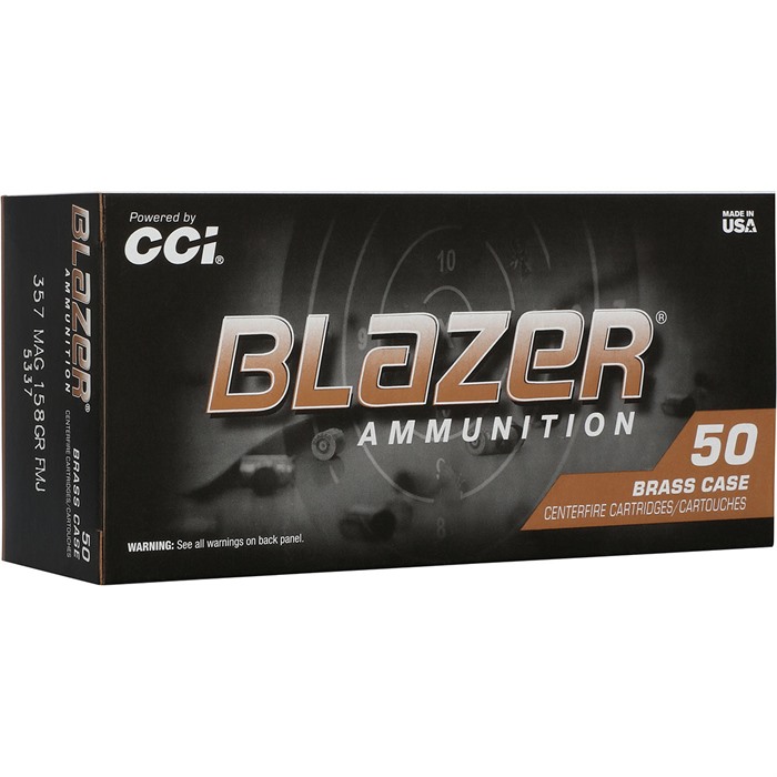 CCI 357 MAG 158GR FMJ BLAZER BRASS 50 5337 - View 2