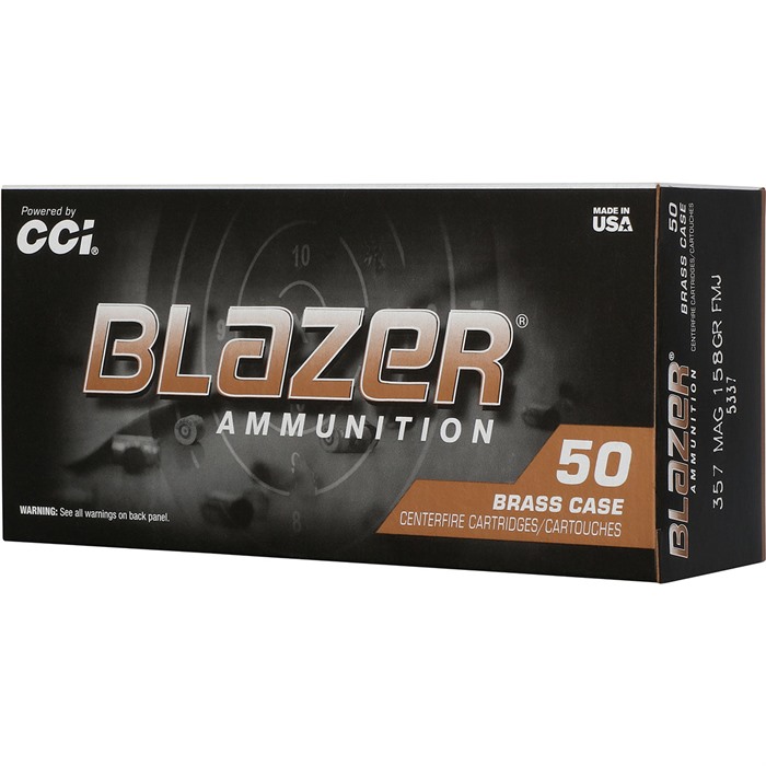 CCI 357 MAG 158GR FMJ BLAZER BRASS 50 5337 - View 3