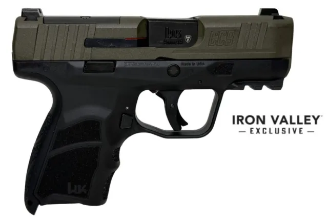 HK 81001400 9MMX19 CC9 Micro Comp 9mm 3.32" OR Grn/Blk 2/10-rd IVS - View 2