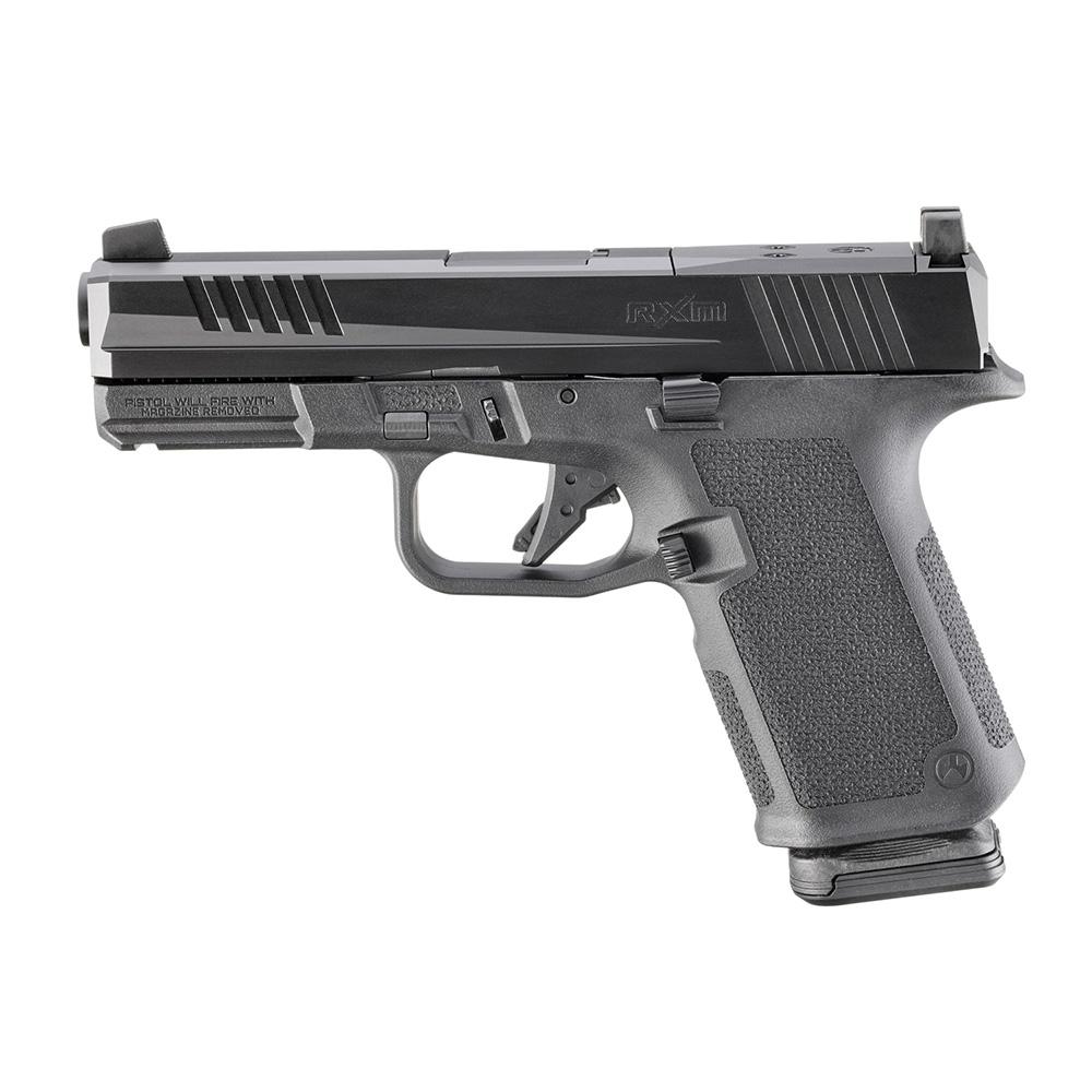 Ruger RXM Handgun 9mm Luger 15rd Magazines(2) 4 Barrel Black Poly Frame Front Night Sight - View 2