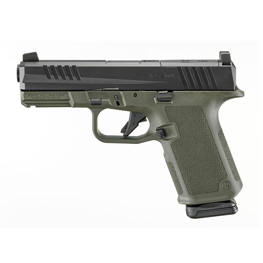 Ruger RXM Handgun 9mm Luger 15rd Magazines(2) 4 Barrel ODG Poly Frame Front Night Sight - View 2