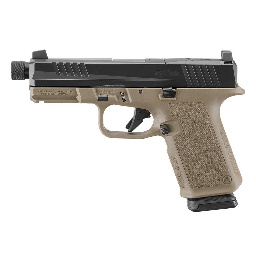 Ruger RXM Handgun 9mm Luger 15rd Magazines(2) 4.5 Threaded Barrel FDE Poly Frame Front Night Sight - View 2