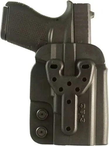Comp-Tac QB Compatible w/ Glock 43/XD-S/M&P Shield/Walther PPS, CCP Black Kydex - View 2