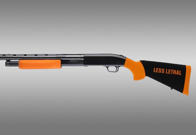Hogue MOSSBERG 500 LESS LETHAL ORANGE OVERMOLDED S... - View 2